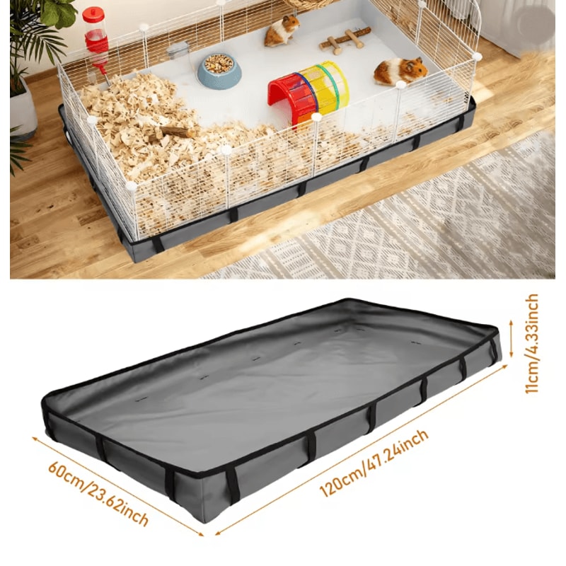 Waterproof Guinea Pig Cage Liner Oxford Cloth Habitat Base Pad 5
