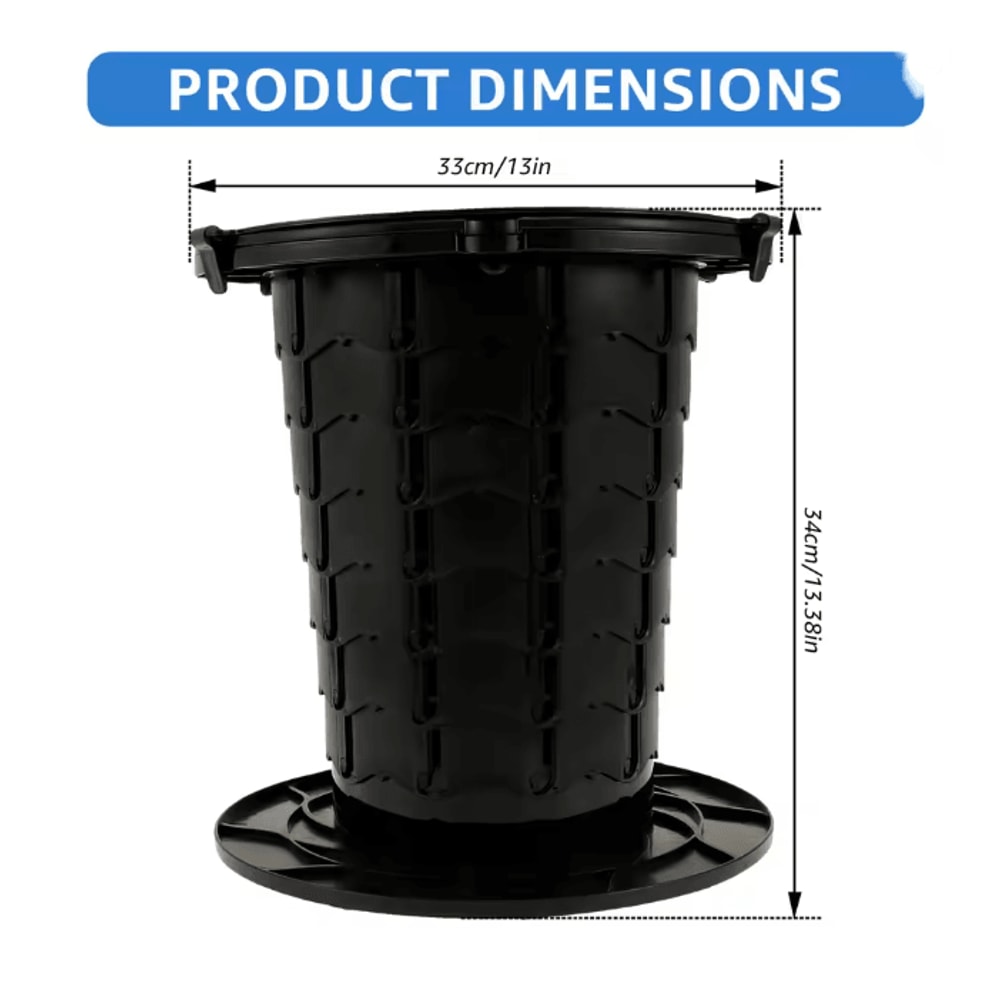 Portable Retractable Camping Toilet Lightweight Folding Travel Toilet 5