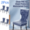 Clear Waterproof Dining Chair Seat Covers Plastic Chair Protectors Set Of 2 0
