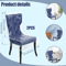Clear Waterproof Dining Chair Seat Covers Plastic Chair Protectors Set Of 2 4