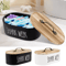 Wood Cotton Pad Storage Box Cosmetic Organizer With Lid 0