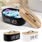 Wood Cotton Pad Storage Box Cosmetic Organizer With Lid 0