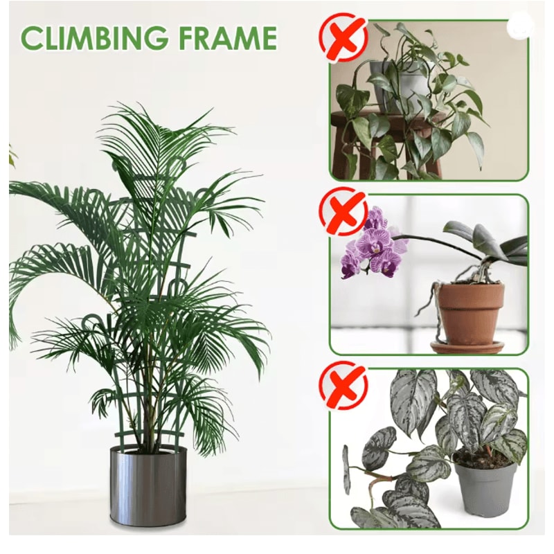 Garden Plant Climbing Trellis Set Reusable Vegetable Support Stakes For Pots 1