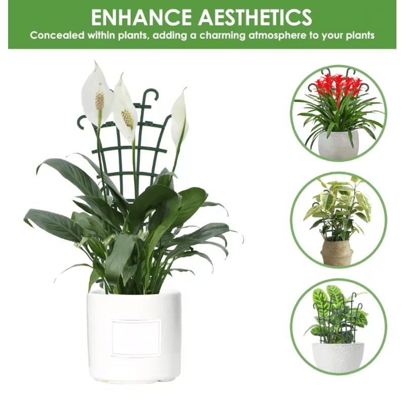 Garden Plant Climbing Trellis Set Reusable Vegetable Support Stakes For Pots 2