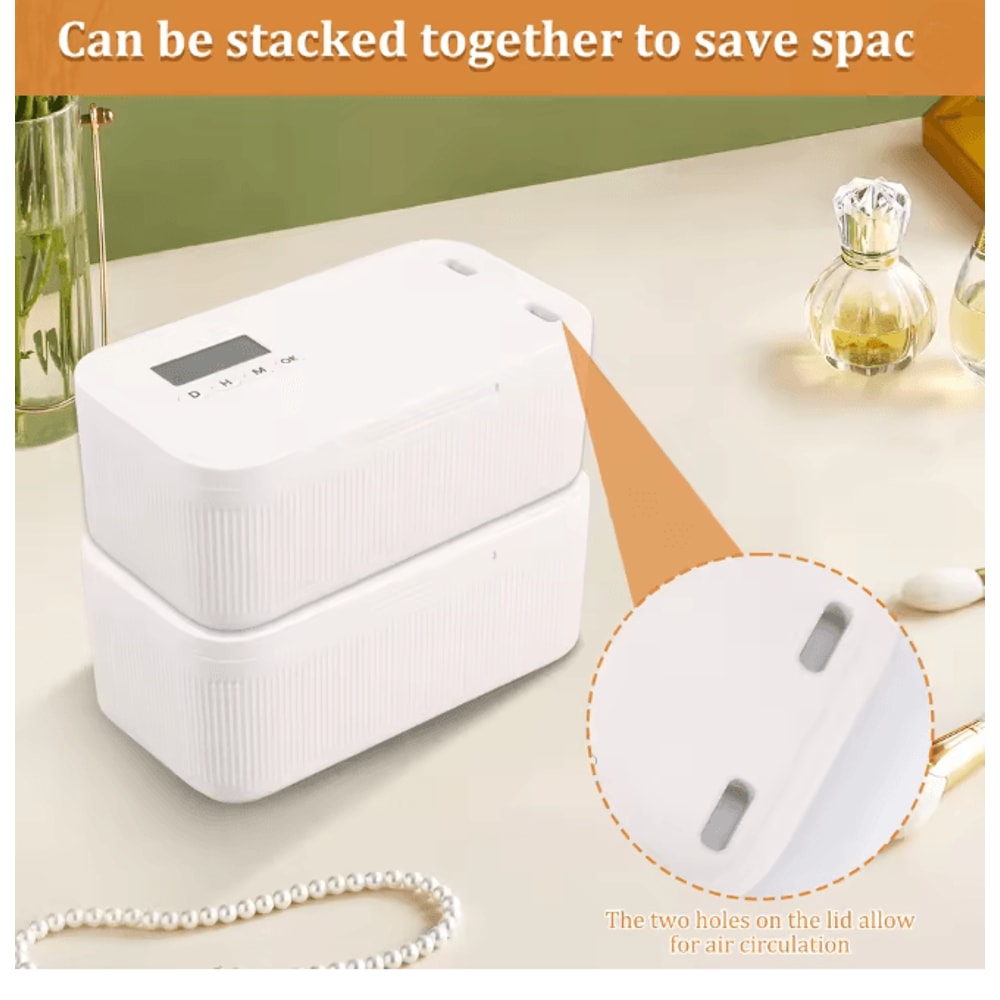 Portable Lock Box With Combination Lock And Timer Secure Storage Case 1