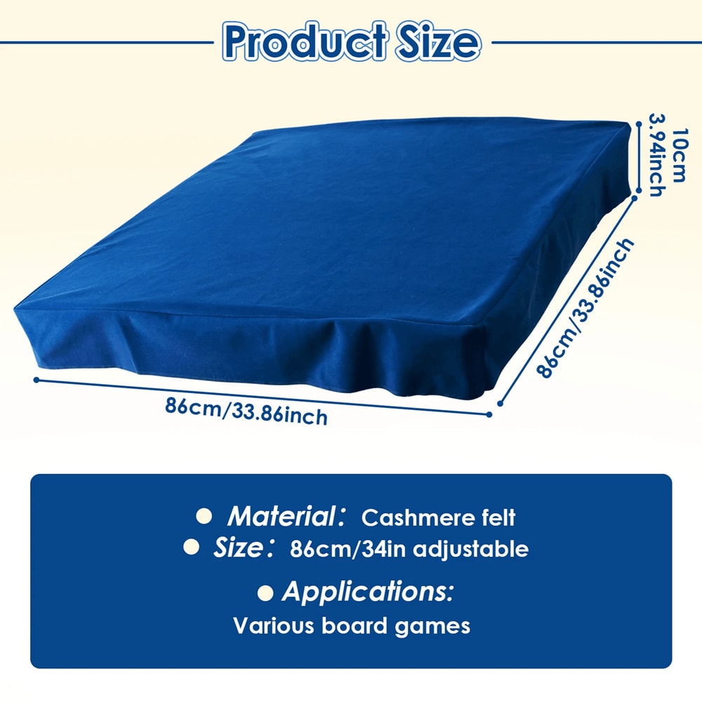 Felt Poker Table Cover Soft Foldable Game Table Cloth For Cards And Mahjong 4