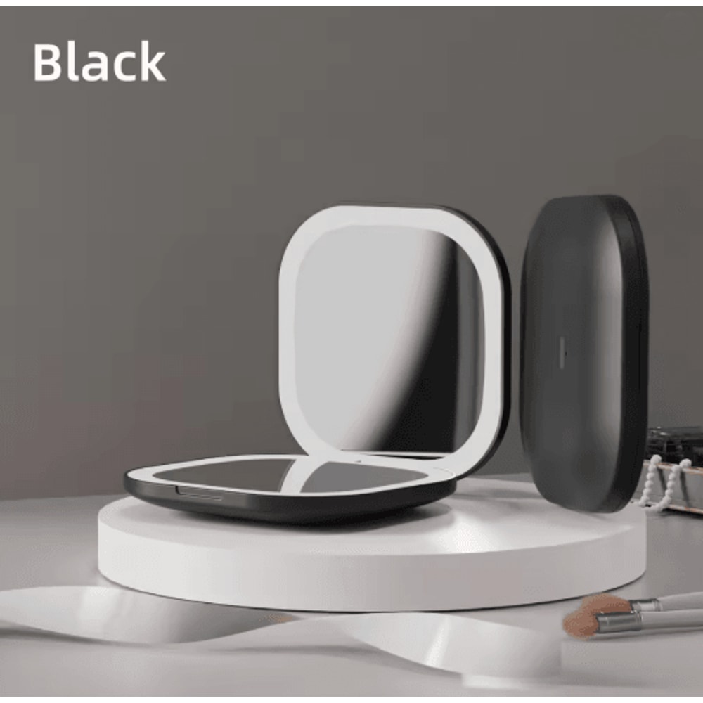 Portable LED Makeup Mirror With 3x Magnification Touch Control And USB Charging 4