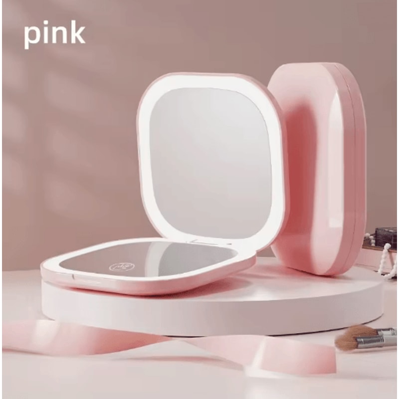 Portable LED Makeup Mirror With 3x Magnification Touch Control And USB Charging 5