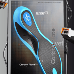 carbon plate basketball insoles with arch support and high rebound cushioning
