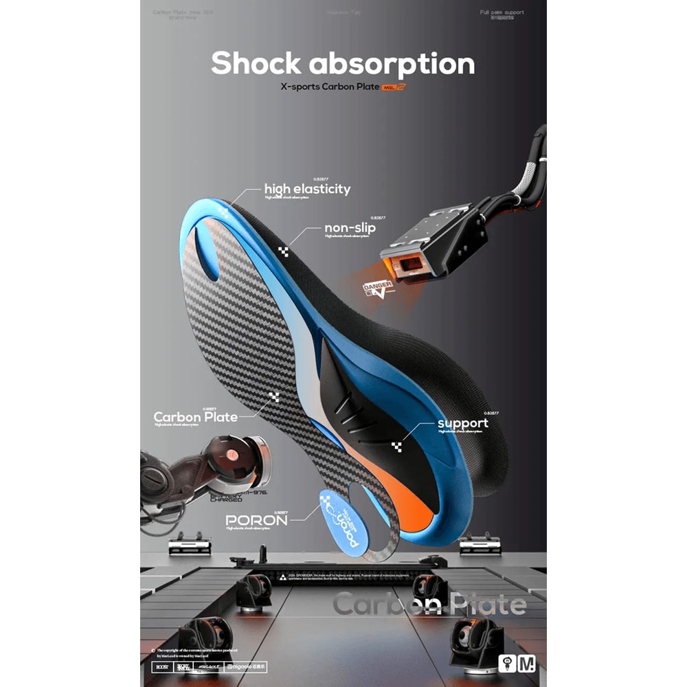 Carbon Plate Basketball Insoles With Arch Support And High Rebound Cushioning 2