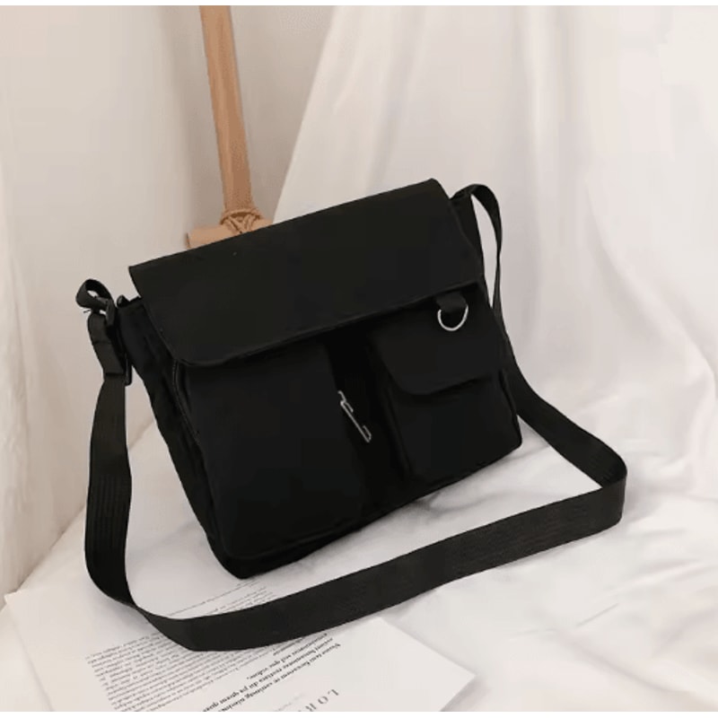 Canvas Crossbody Bag For Women Large Capacity Casual Shoulder Bag 2