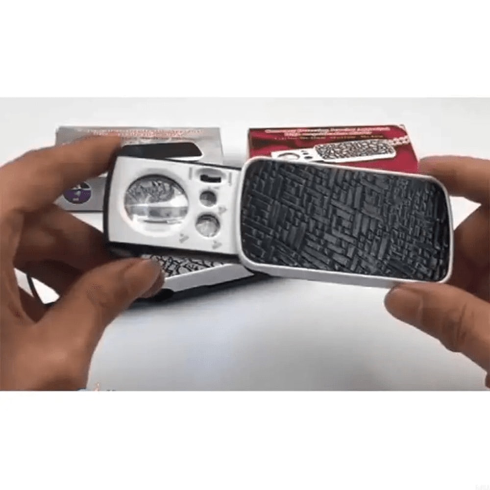 Portable LED Jewelry Loupe Magnifier 30X 60X 90X Pocket Inspection Tool 1