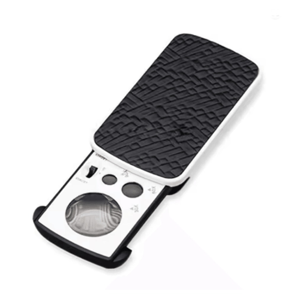 Portable LED Jewelry Loupe Magnifier 30X 60X 90X Pocket Inspection Tool 4