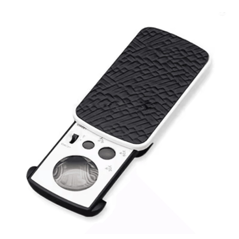 Portable LED Jewelry Loupe Magnifier 30X 60X 90X Pocket Inspection Tool 4