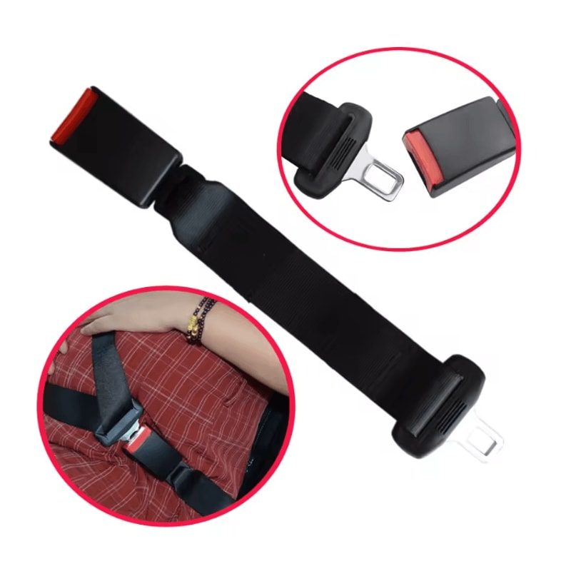 Car Seat Belt Extender Buckle Comfortable Lengthening Adapter 2