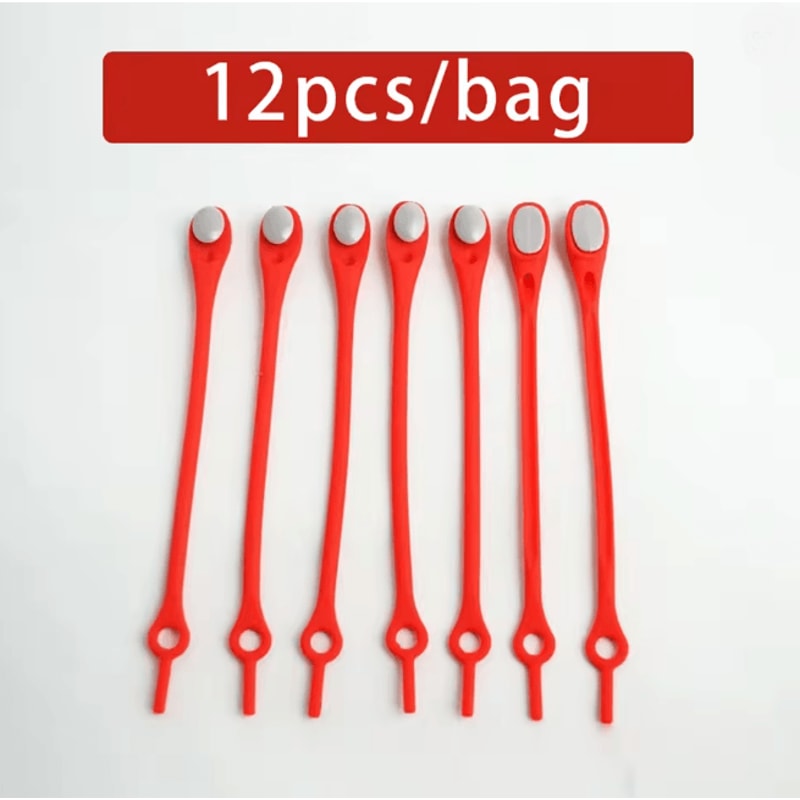 Stretch Silicone No Tie Shoelaces Elastic Shoe Laces Set Of 12 12