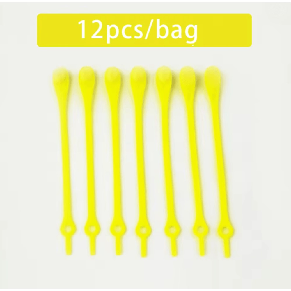 Stretch Silicone No Tie Shoelaces Elastic Shoe Laces Set Of 12 14