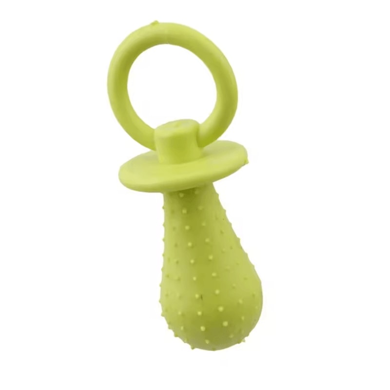 Rubber Pacifier Dog Chew Toy Interactive Teeth Cleaning Soother 4