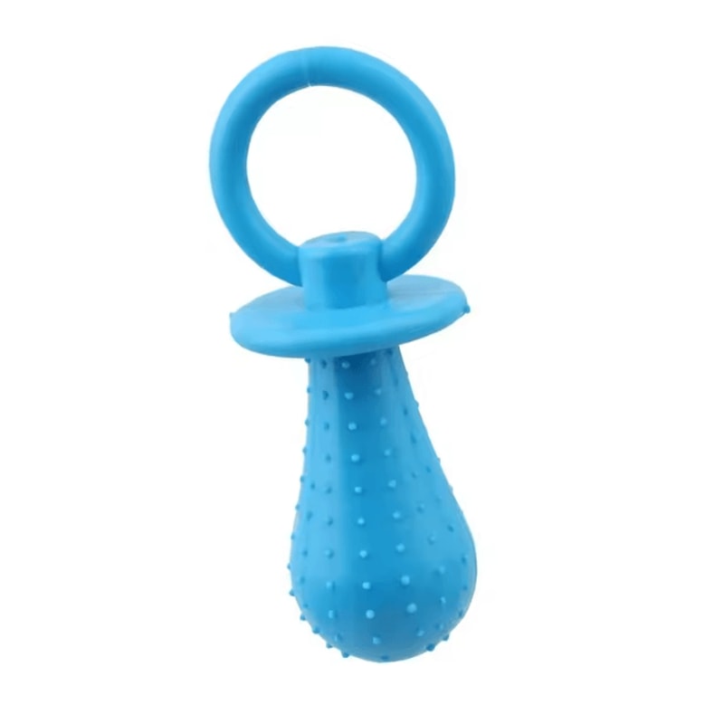 Rubber Pacifier Dog Chew Toy Interactive Teeth Cleaning Soother 6