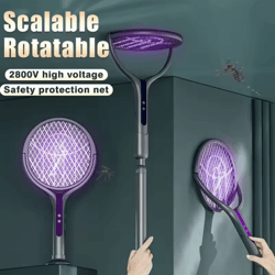 2 in 1 electric mosquito swatter bug zapper and trap lamp
