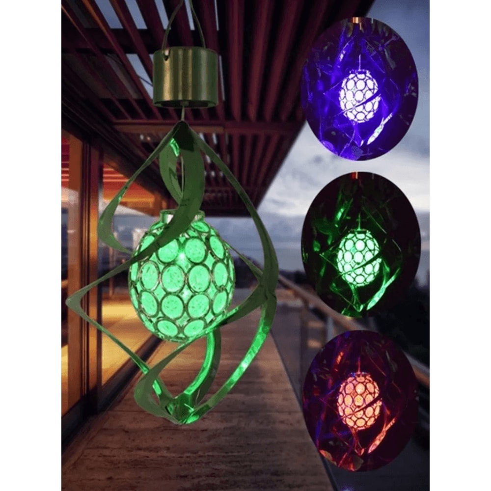 Celestial Glow Solar Wind Chime Light Outdoor Garden Decor 2