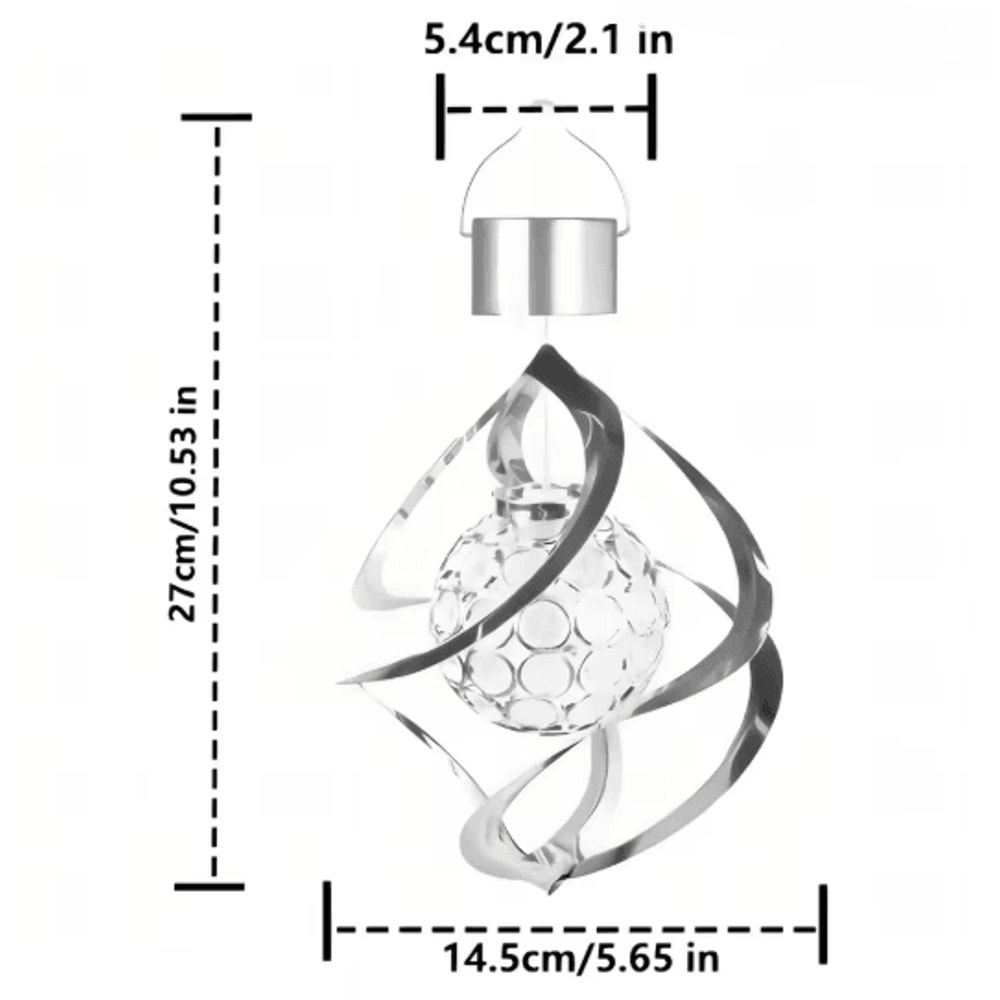 Celestial Glow Solar Wind Chime Light Outdoor Garden Decor 4