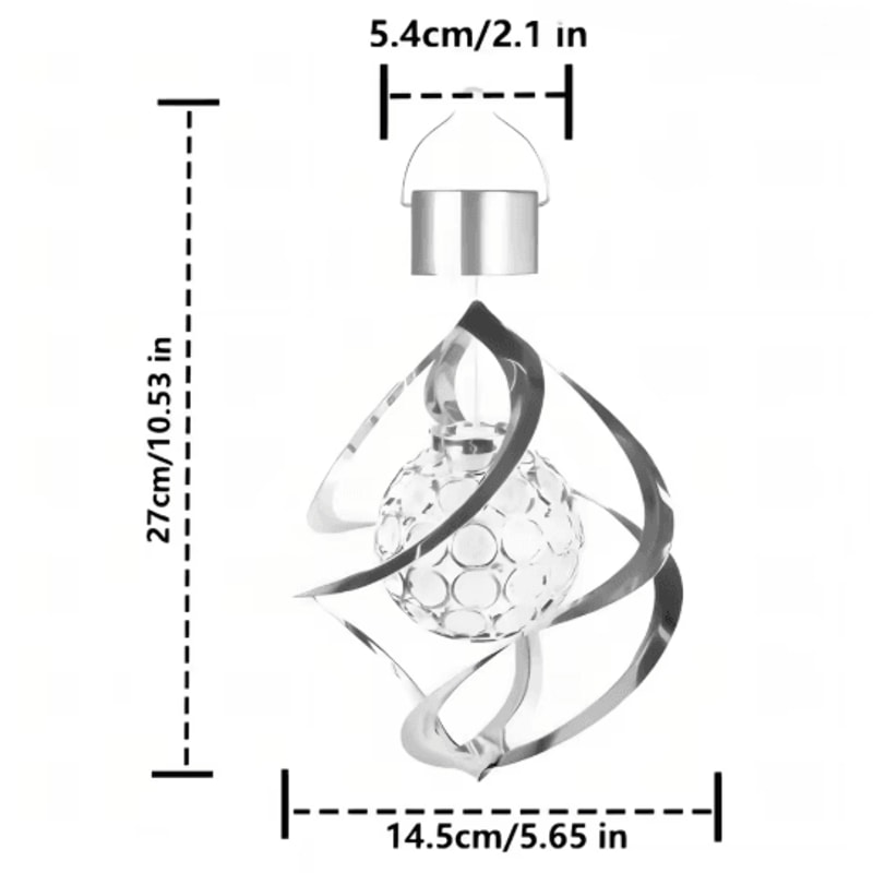 Celestial Glow Solar Wind Chime Light Outdoor Garden Decor 4