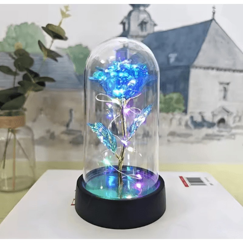 Eternal Rose LED Light Gift Romantic Artificial Flower Decor 11