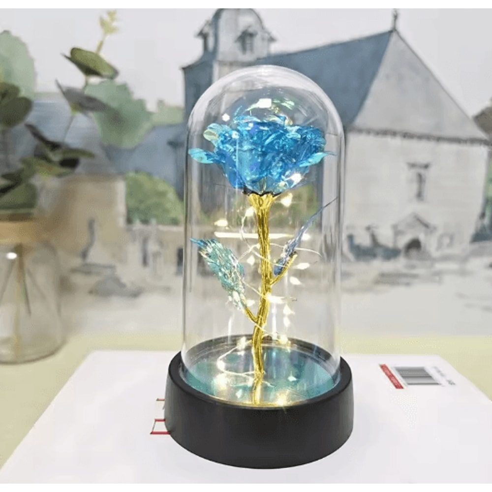 Eternal Rose LED Light Gift Romantic Artificial Flower Decor 5