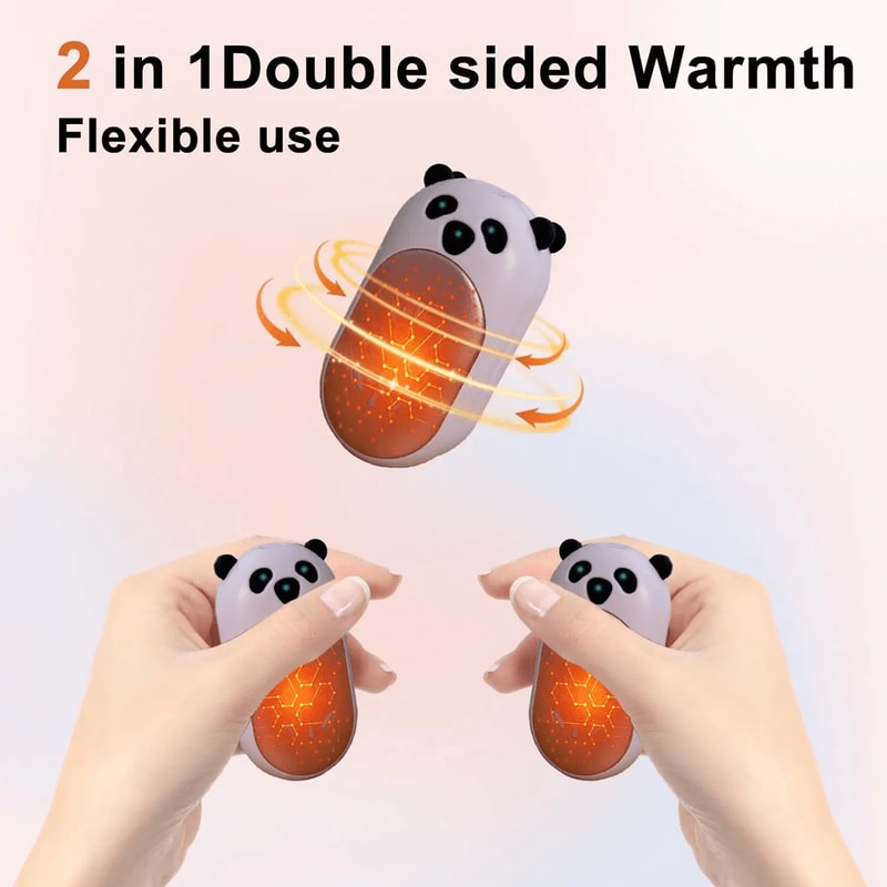 Rechargeable Hand Warmers 2 Pack With Long Lasting Heat 6000mAh 2