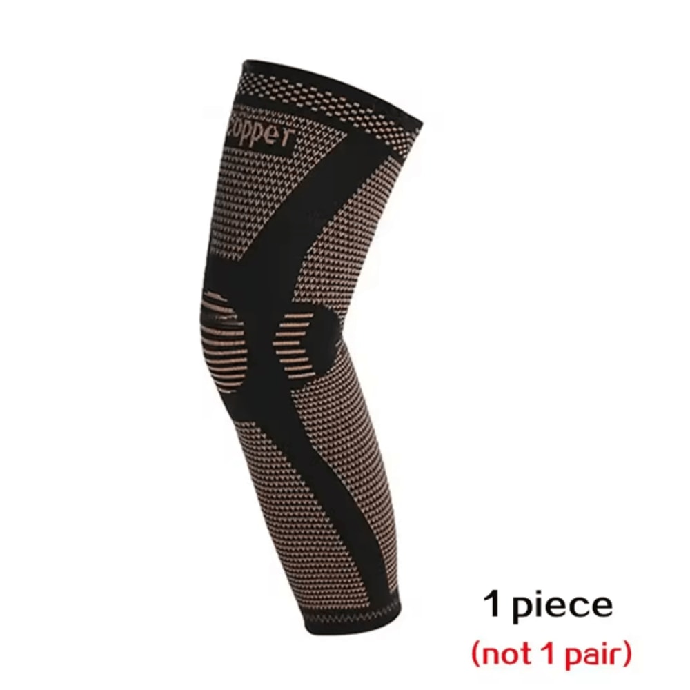 Copper Compression Full Leg Sleeve Knee Support For Sports And Recovery 3