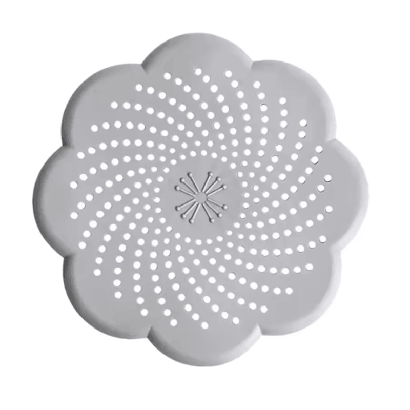 Flower Silicone Drain Cover Hair Catcher Sink Strainer 4