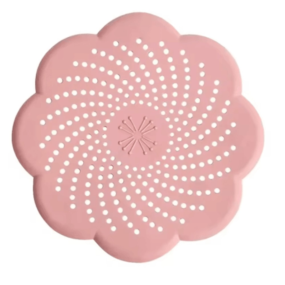 Flower Silicone Drain Cover Hair Catcher Sink Strainer 5