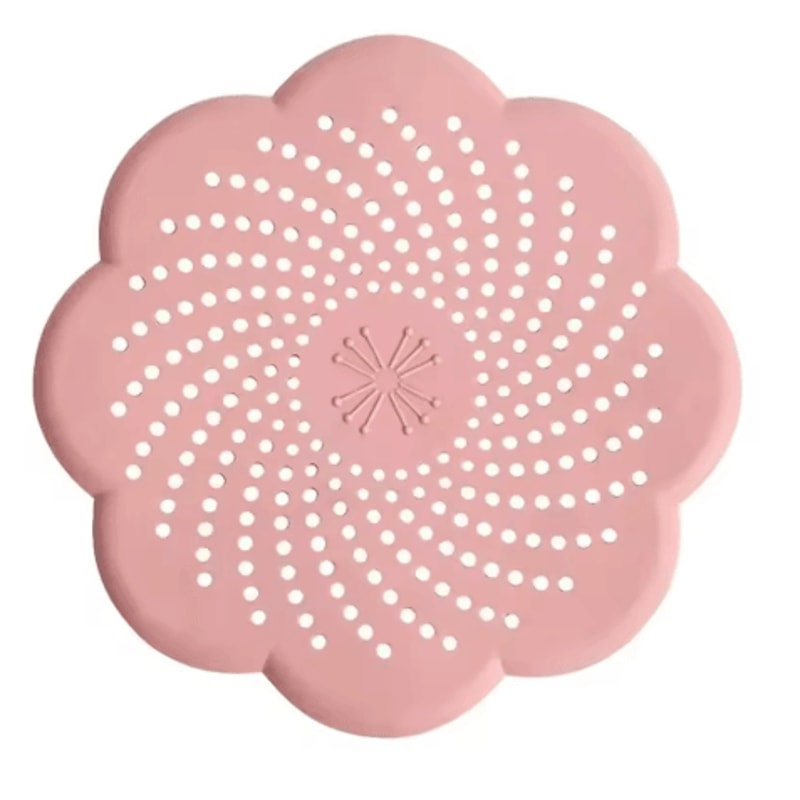 Flower Silicone Drain Cover Hair Catcher Sink Strainer 5