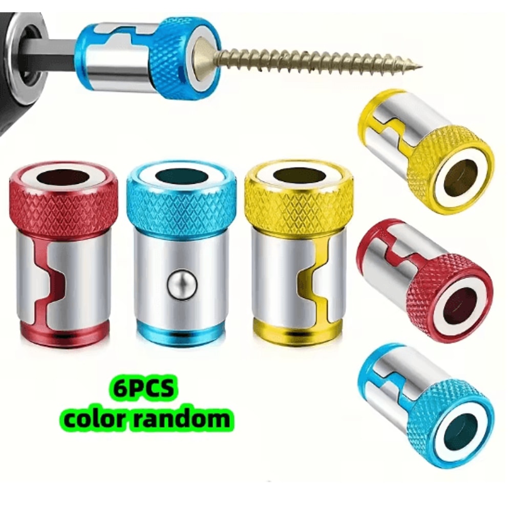 Magnetic Screw Ring Drill Bit Set With Non Slip Magnetizer 0