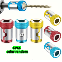 magnetic screw ring drill bit set with non slip magnetizer