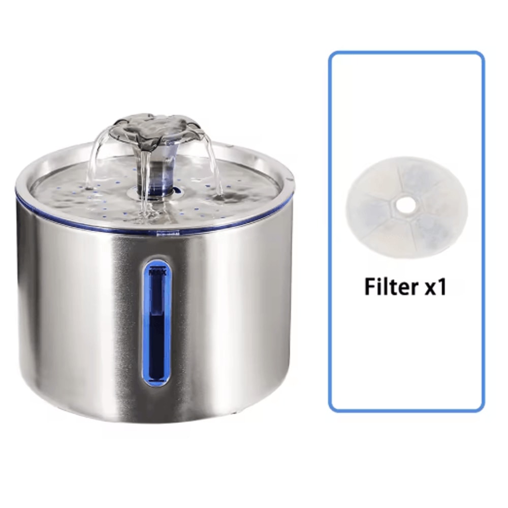 Stainless Steel Cat Water Fountain 25L Automatic Pet Water Dispenser 3