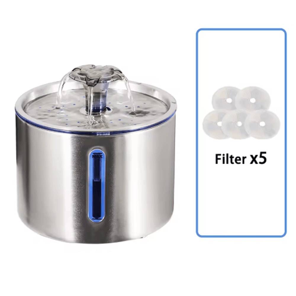 Stainless Steel Cat Water Fountain 25L Automatic Pet Water Dispenser 5