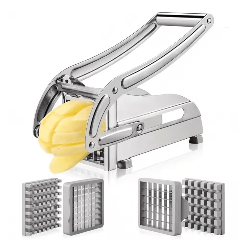 ProChef 4 In 1 Manual Potato Cutter French Fry Slicer Vegetable Chopper 0