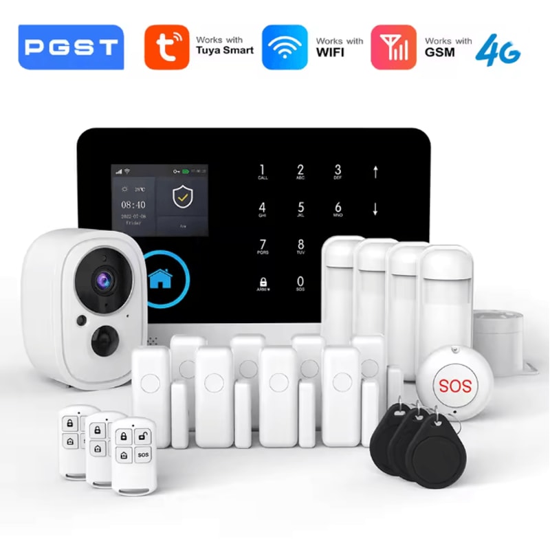 PGST Smart Home Security Alarm System Wireless GSM WIFI With App Control 0