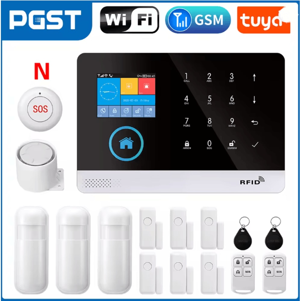 PGST Smart Home Security Alarm System Wireless GSM WIFI With App Control 6