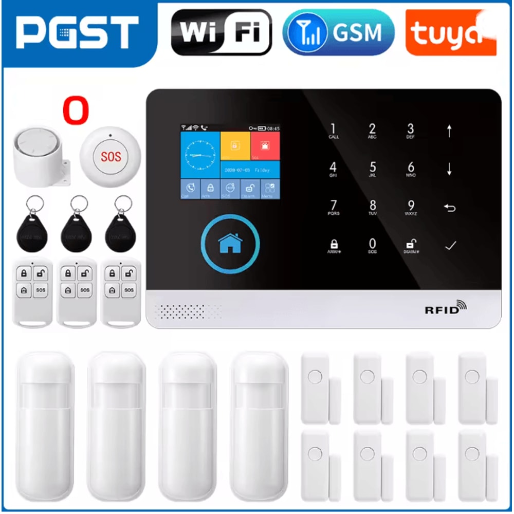 PGST Smart Home Security Alarm System Wireless GSM WIFI With App Control 7