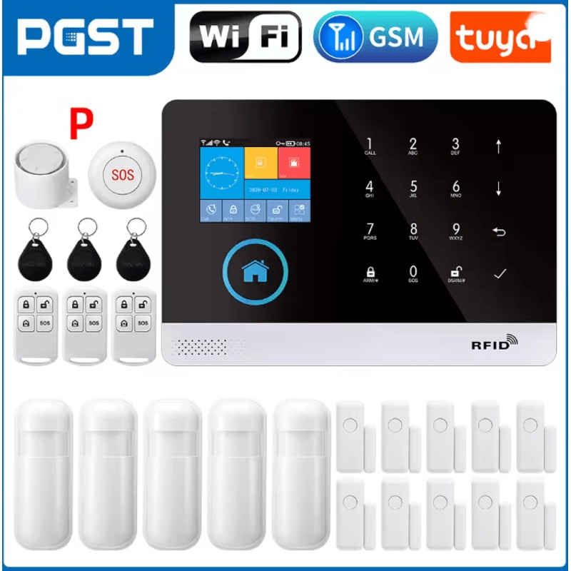 PGST Smart Home Security Alarm System Wireless GSM WIFI With App Control 8