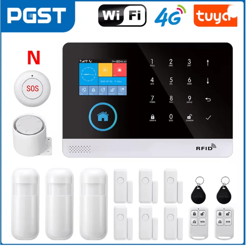 PGST Smart Home Security Alarm System Wireless GSM WIFI With App Control 12