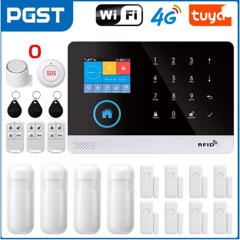 PGST Smart Home Security Alarm System Wireless GSM WIFI With App Control 13