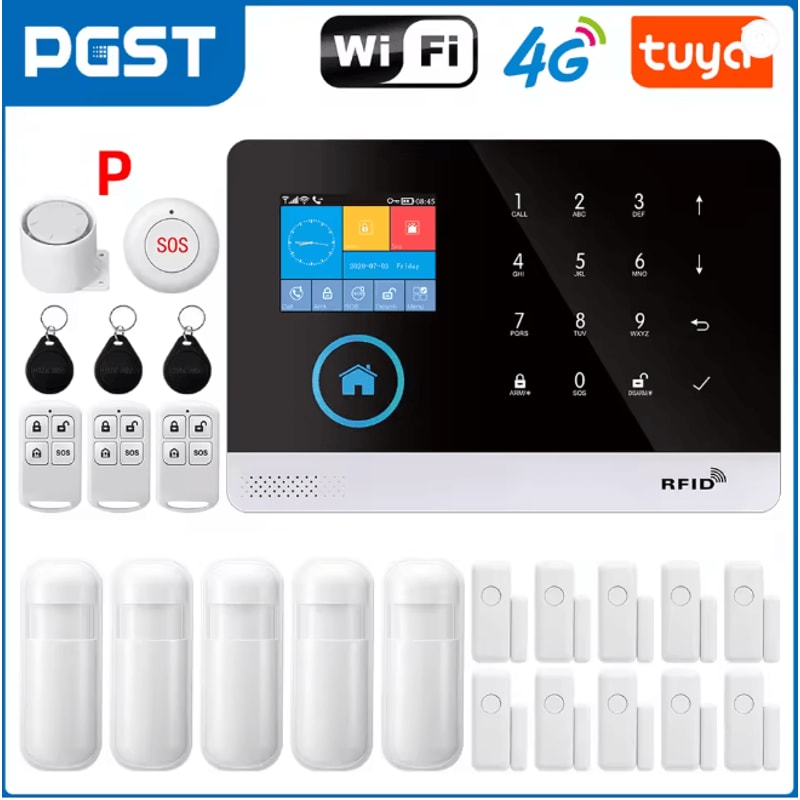 PGST Smart Home Security Alarm System Wireless GSM WIFI With App Control 14