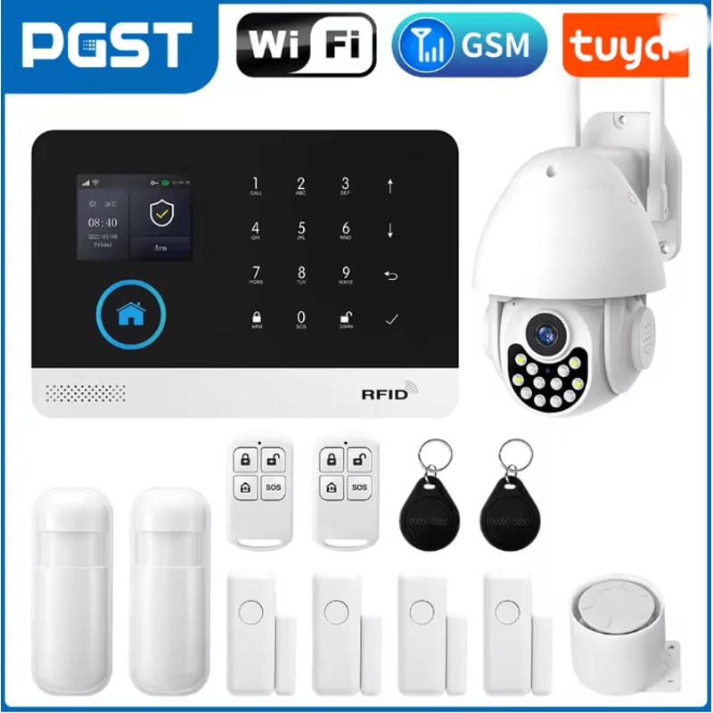 PGST Smart Home Security Alarm System Wireless GSM WIFI With App Control 18