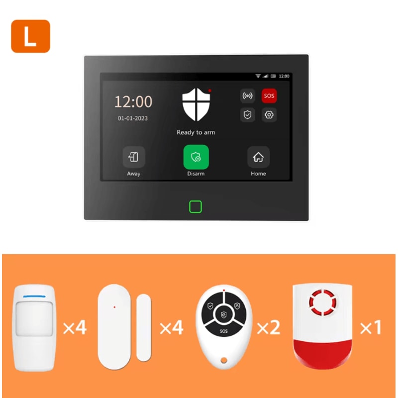 Staniot Smart Home Security Alarm System Wireless 4G WIFI With Touch Screen Siren 10