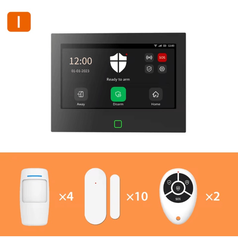 Staniot Smart Home Security Alarm System Wireless 4G WIFI With Touch Screen Siren 8