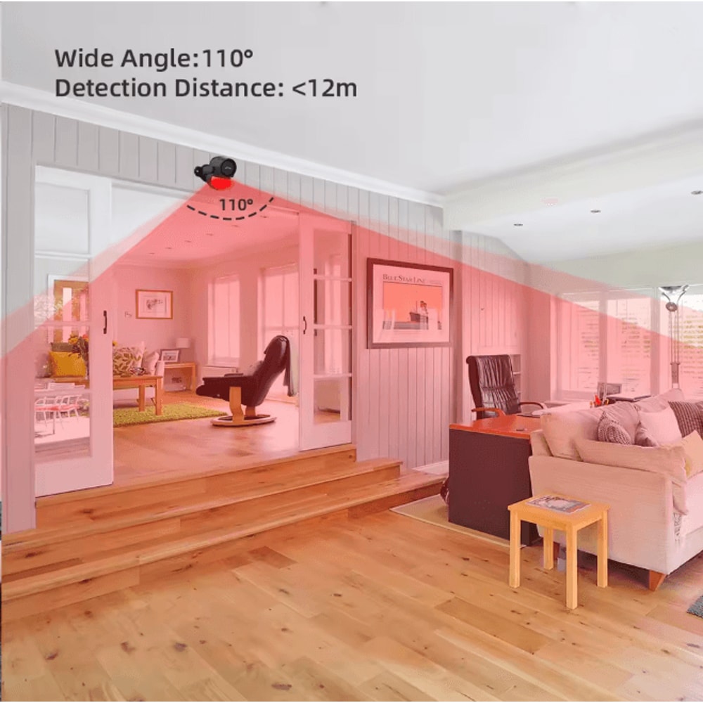 CPVAN Wireless PIR Motion Sensor Alarm Infrared Home Security Detector 2